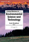 CRITICAL REVIEWS IN ENVIRONMENTAL SCIENCE AND TECHNOLOGY雜志封面